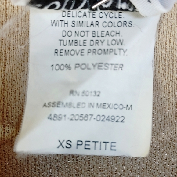 BonWorth Patterned 2 piece Patterned Shirt Blouse Set Size SP - Picture 5 of 12